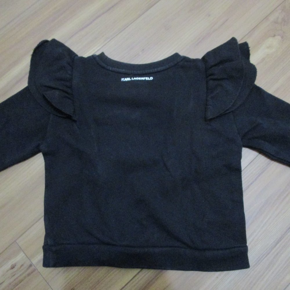 Karl Lagerfeld Kids cat print ruffle sweatshirt - 6 - Picture 9 of 13